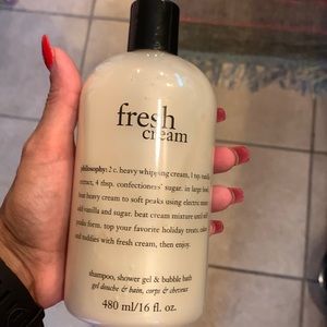 Philosophy Fresh cream shampoo shower gel in bubble bath